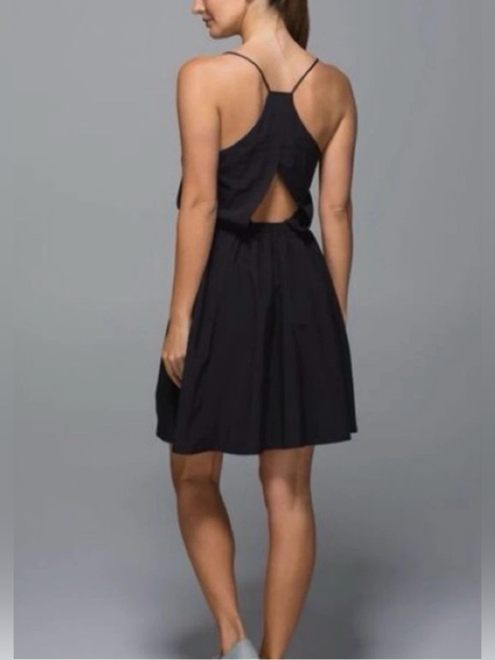 Lululemon Black  Spaghetti-Strap Summer Dress size 6